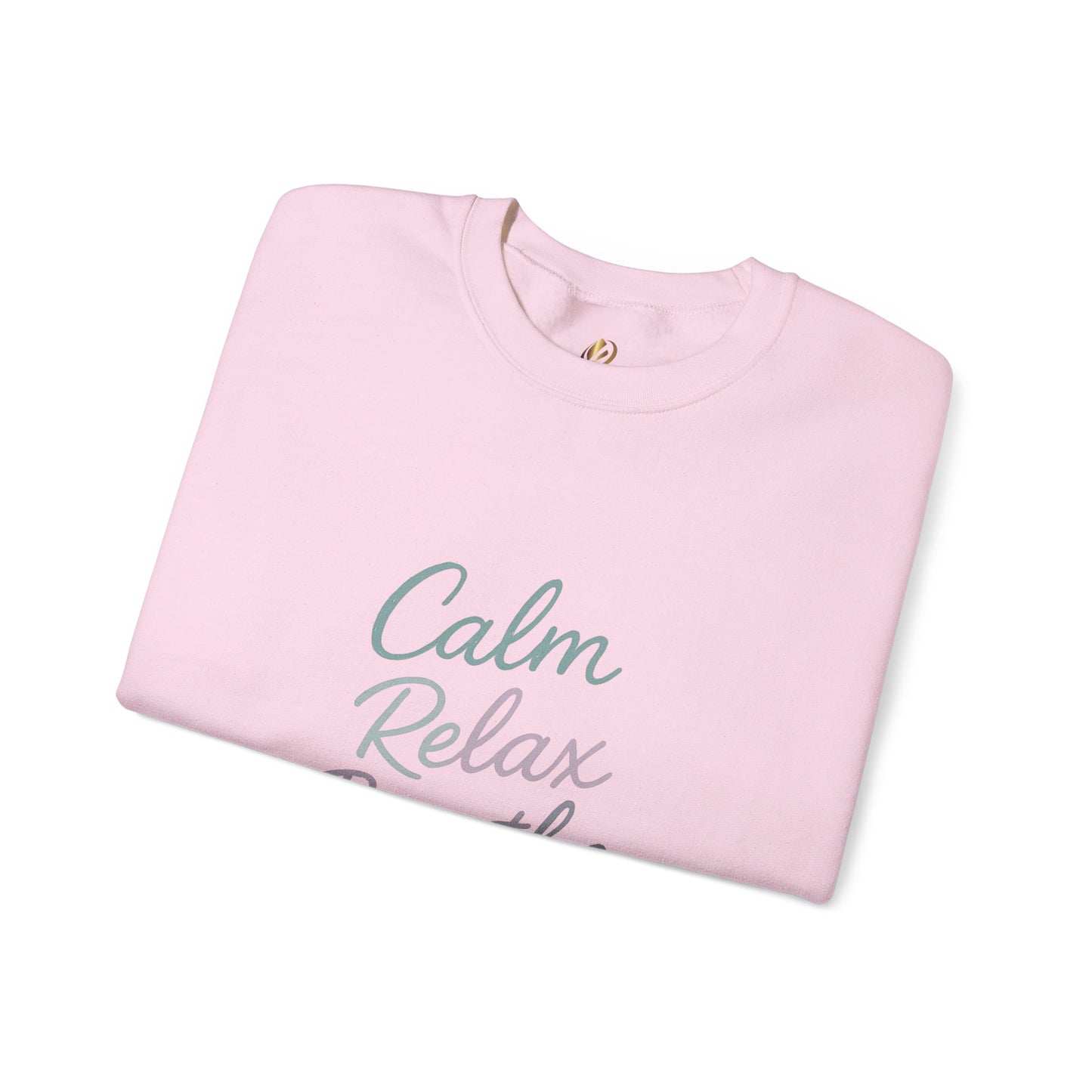 Calm & Relax Sweatshirt, Cozy Crewneck, Mindfulness Apparel, Self-Care Gift, Inspirational Layer