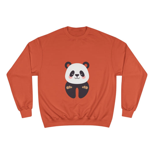 Cute Panda Champion Sweatshirt, Cozy Animal Apparel, Perfect Gift for Animal Lovers, Casual Wear, Unisex Sweatshirt