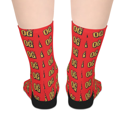 Bold Statement Mid-length Socks, Funky Socks for Casual Wear, Unique Gift, Fun Accessories, Home Comforts, Everyday Style