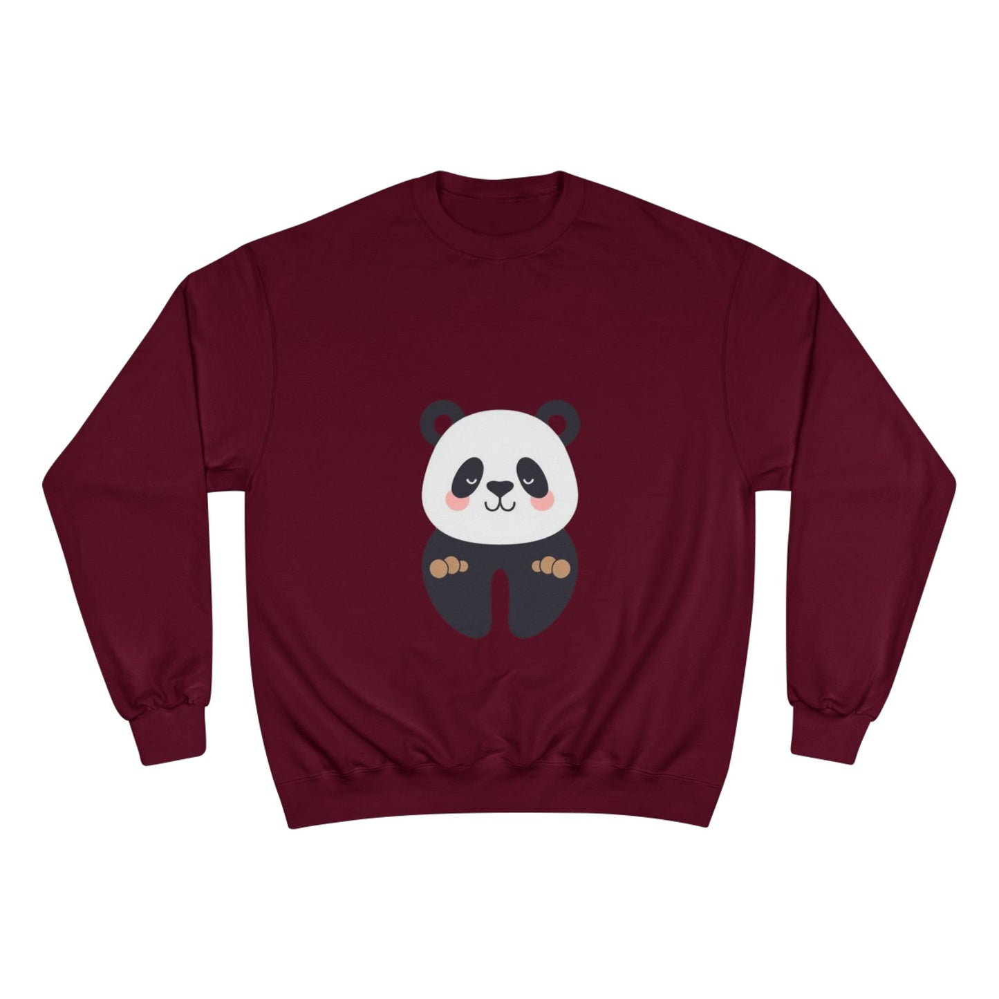 Cute Panda Champion Sweatshirt, Cozy Animal Apparel, Perfect Gift for Animal Lovers, Casual Wear, Unisex Sweatshirt