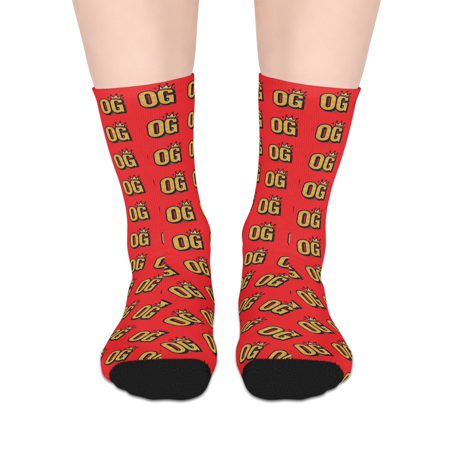 Bold Statement Mid-length Socks, Funky Socks for Casual Wear, Unique Gift, Fun Accessories, Home Comforts, Everyday Style