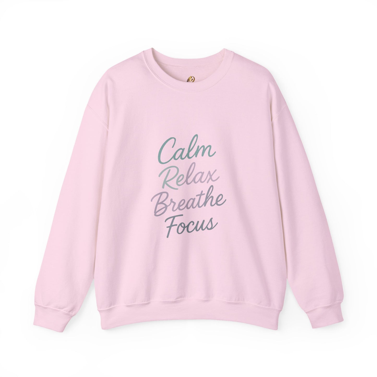 Calm & Relax Sweatshirt, Cozy Crewneck, Mindfulness Apparel, Self-Care Gift, Inspirational Layer
