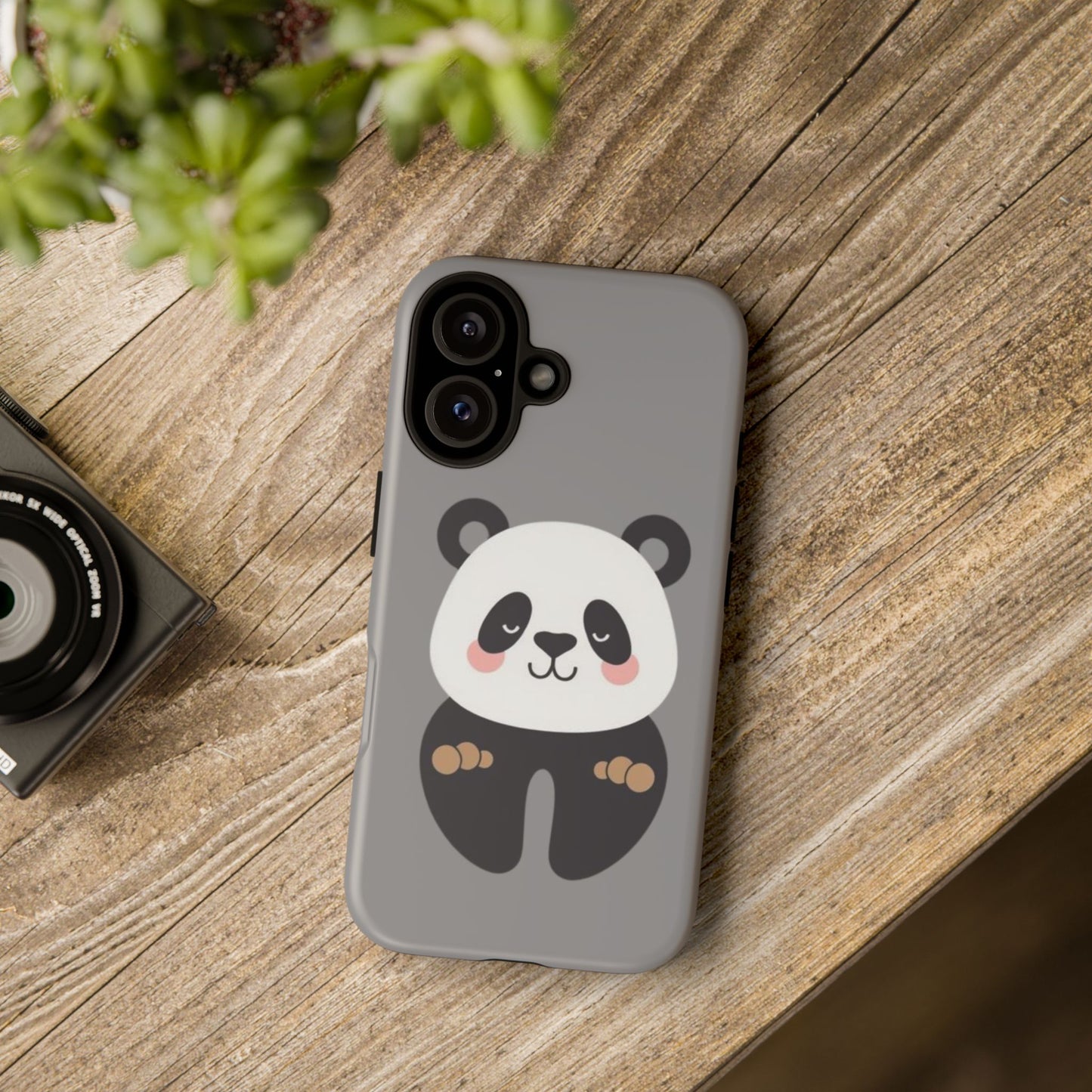 Cute Panda Phone Case, Kawaii Style Phone Case, Animal Lover Gift, Phone Accessory, Fun and Playful Case