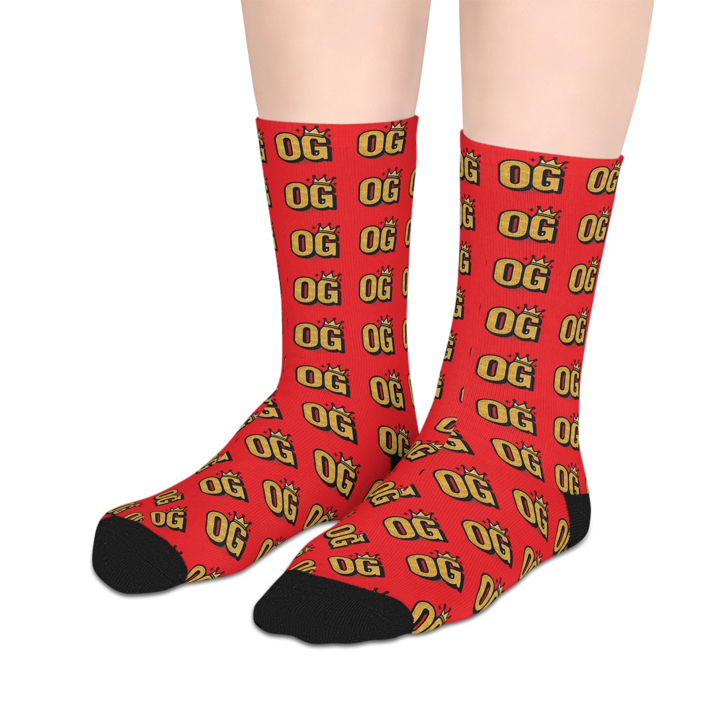 Bold Statement Mid-length Socks, Funky Socks for Casual Wear, Unique Gift, Fun Accessories, Home Comforts, Everyday Style