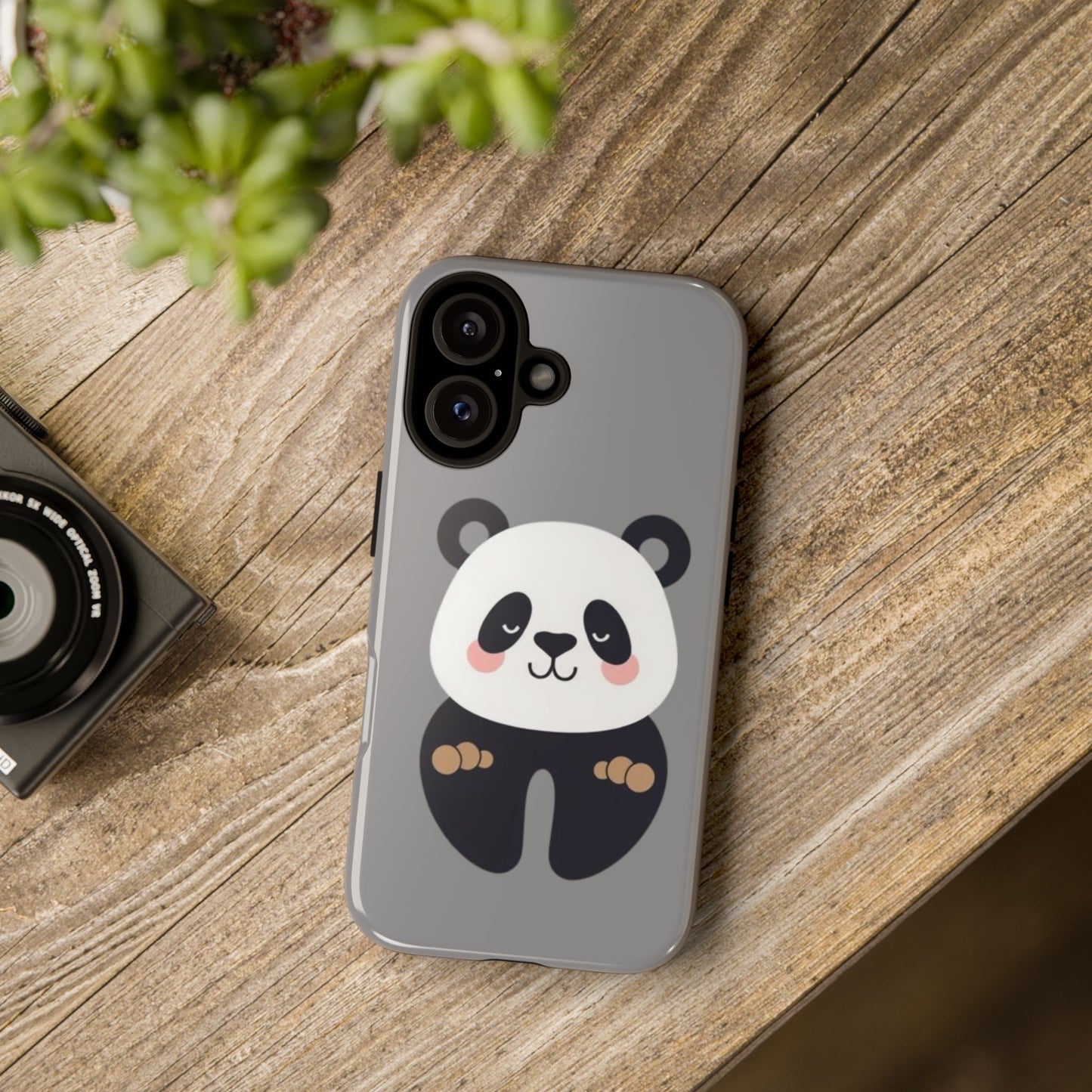 Cute Panda Phone Case, Kawaii Style Phone Case, Animal Lover Gift, Phone Accessory, Fun and Playful Case