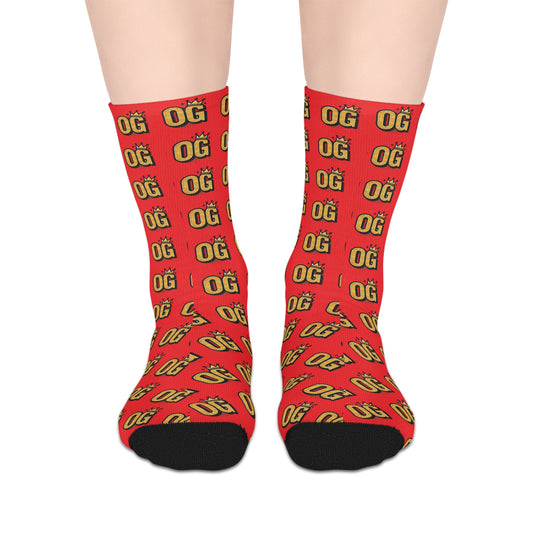 Bold Statement Mid-length Socks, Funky Socks for Casual Wear, Unique Gift, Fun Accessories, Home Comforts, Everyday Style