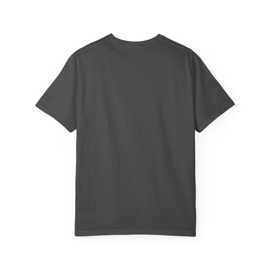 Unisex Garment-Dyed T-shirt, IN MY WORLD Graphic Tee, Comfortable Casual Wear, Space-Themed Apparel, Gift for Space Lovers