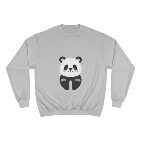 Cute Panda Champion Sweatshirt, Cozy Animal Apparel, Perfect Gift for Animal Lovers, Casual Wear, Unisex Sweatshirt
